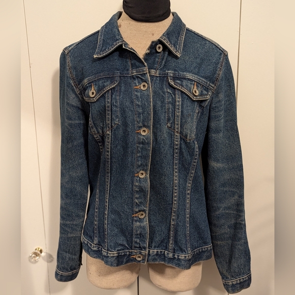 For Joseph Denim Jacket - Blue Jean Button Up Coat - Medium - Picture 2 of 11